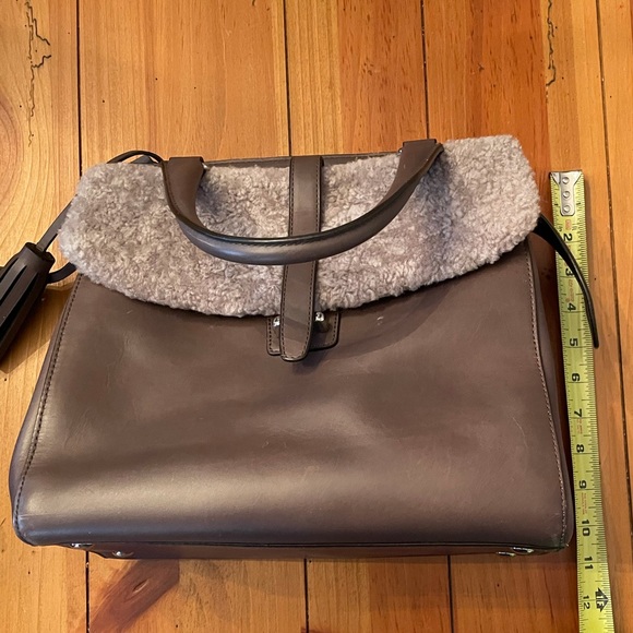 Coach shearling unique handbag - Picture 3 of 11